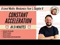 Constant Acceleration (SUVAT) in 31 minutes • A-Level Maths, Mechanics Year 1, Chapter 9 📚