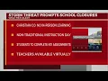 Storm threat prompts school closures