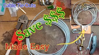 Making A Rugged Dog Tie-Out Cable From Scratch