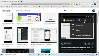 Menu Items in android studio Java android studio