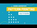 Half Pyramid Pattern in C Java Coding Commentary
