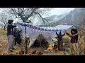 Lagu Storm in Zagros Mountains 🌧| Nomad Family Fighting to Survive⛰️