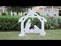 Christmas Lawn Decorations Holy Family Outdoor Nativity Set