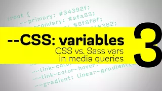 CSS Variables - CSS vs Sass