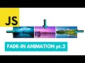 JavaScript - How to Activate a Fade-in Animation for a Div Element on Scroll
