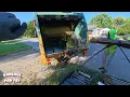Rear Loader Garbage Truck Bulky Trash Pickup Route 4K U