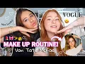 MAKE-UP ROUTINE VAN TATE MCRAE!✨🎀 met Lenke! | VOGUE | fashion | beauty | girly *nederlands