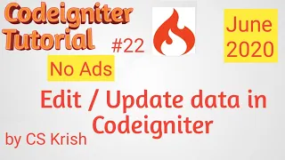 How To Edit Update Data in Database Using Codeigniter