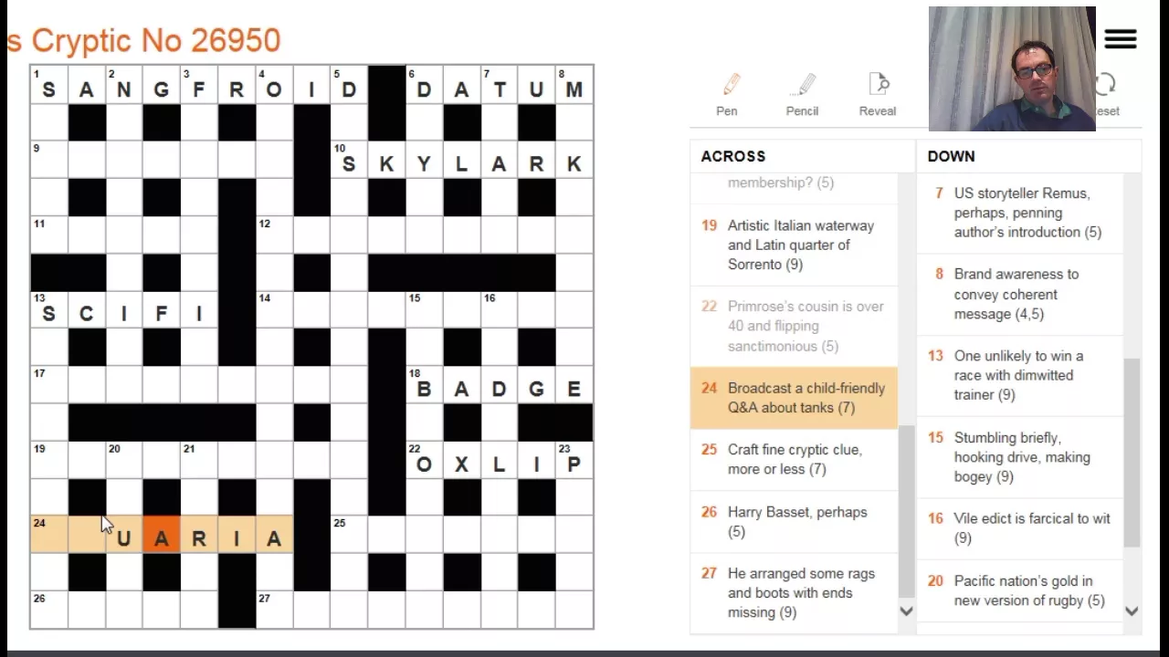 Beginner's Video:  Solving The Times crossword: 1 Feb 18