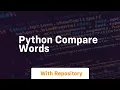 python compare words