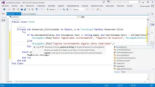 Error provider Validaciones Programacion Visual Basic Net
