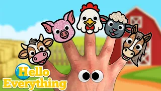 Farm Animals Finger Family | Kids Songs and Nursery Rhymes