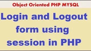 PHP MYSQLi TUTORIAL 24 login form using sessions in PHP