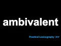 Ambivalent Definition
