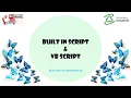 Built in Script VB Script Tutorial With Indusoft Webstudio
