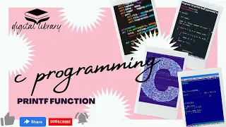 c programming printf function digtal library