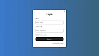Create Popup Login Form using HTML CSS JavaScript