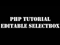 Example 11 - how to create editable select box in html