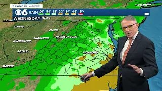 Tracking storm system that will bring rain to Central Virginia