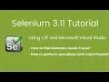 15 How to find elements inside iFrame Selenium 2018 Tutorial using C Visual Studio