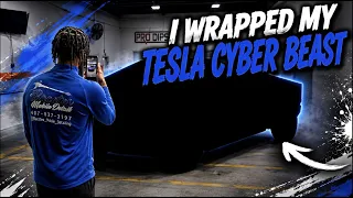 I WRAPPED MY TESLA CYBER BEAST!