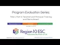 Program Evaluation Series Title 2 Part A Teacher and Principal Training and Recruitment