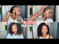 NO EDGES HOW TO GET HALF BRAIDS HALF WIG STYLE ALOPECIA FRIENDLY FT HERGIVENHAIR