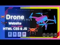 How to Make an Animated Drone Website Using HTML CSS and JavaScript Step-by-Step Tutorial