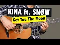 Download Lagu Kina \u0026 Snøw - Get You The Moon // Easy guitar lesson (FREE TAB)