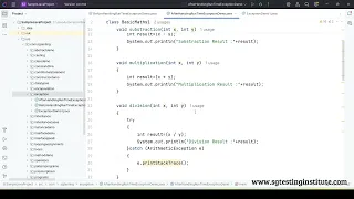 Core Java OOPS Part - 57 Exception Handling Try Catch Block Example in Java Program