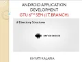 Directory Structures Android Directory