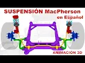 MacPherson Suspension Basic Structure 3D Animation