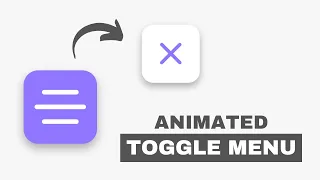 Animated Toggle Menu Button using HTML CSS JavaScript How to Create Hamburger Toggle Menu