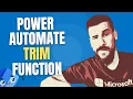 Trim Remove Leading and Trailing Spaces from Strings Function Expression Power Automate