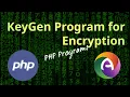 PHP Program Generate a Key Using KeyGen Encrypt the Plain Text