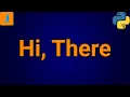 Write A Python Program To Input A Welcome Message And Display It