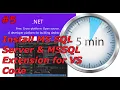 - How to use VS Code with SQL Server Install SQL Server Express and MSSQL extension for VS Code