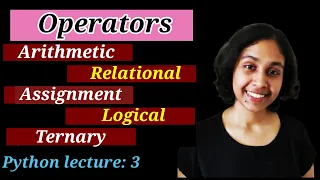 Python Lect 3 Operators Part 1
