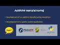 Automation of an additive manufacturing process by using a robot