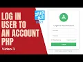 Login user using PHP AND MYSQLI PHP Tutorial PHP Guide for beginners
