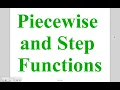 Algebra Less on 4-6 Piecewise-Functions and Step Functions
