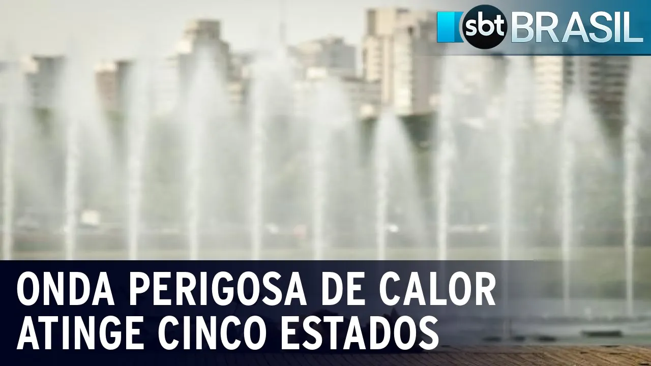 INMET emite aviso de perigo para cinco estados alertando sobre onda de calor | SBT Brasil (09/11/23)