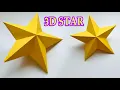 How to Make 3D Star for your Christmas Decoration Paper Craft