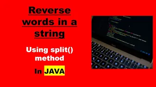 Reverse words in a String using split method in JAVA Basic Interview question FAQ full explanation