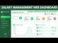 Employee Salary Management System HR Payroll Dashboard with Google Sheets DB D27
