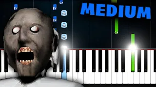 Granny Horror Game Theme Piano Tutorial MEDIUM 