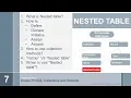 oracle plsql records and collections NESTED Table collection functions