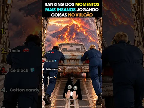 RANKING DOS MOMENTOS MAIS INSANOS JOGANDO COISAS NO VULCÃO