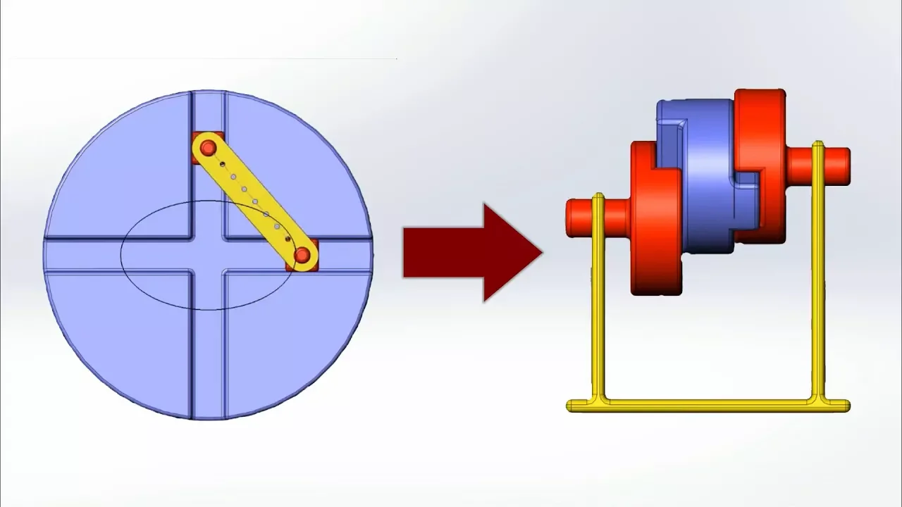 Elliptical trammel to oldham coupling