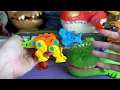 Jurassic World Unboxing Review Asmr Colorful Dinosaur T-rex Heads D-rex Spinosaurus Smashers Eggs